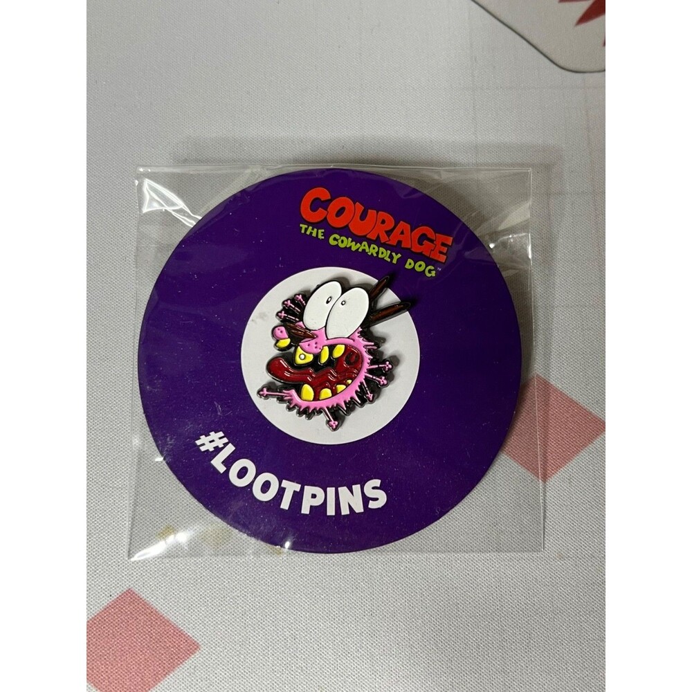 Loot Crate - Courage The Cowardly Dog Pin